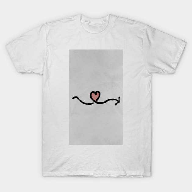 Heartbeat Symbol Tattoo T-Shirt by neetaujla